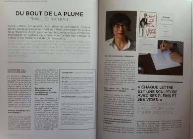 Article Magazine Synergie Maison CHANEL